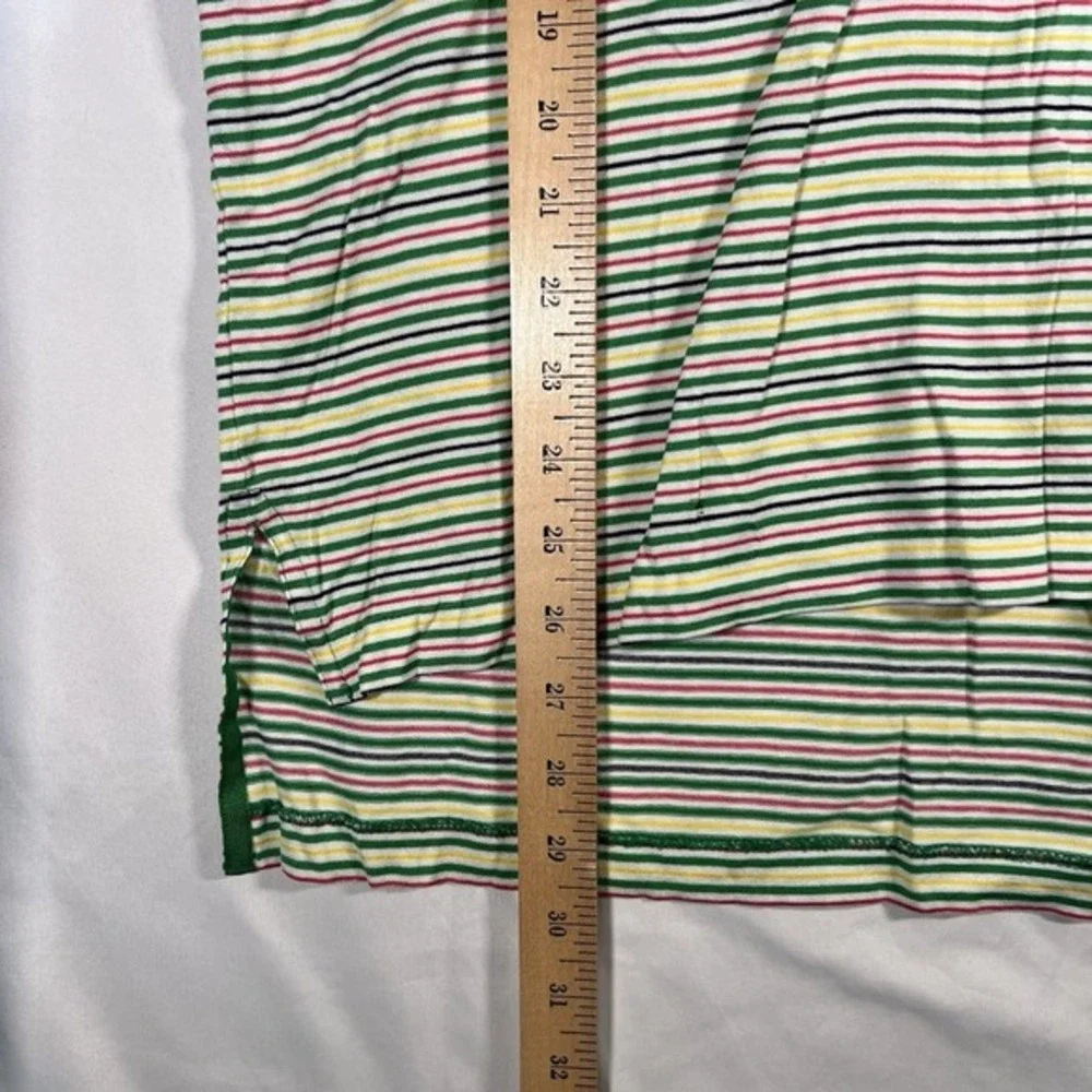 Polo Golf Ralph Lauren Yellow GreenStriped‎ Shirt Green Pony Sz Large - Picture 6 of 9